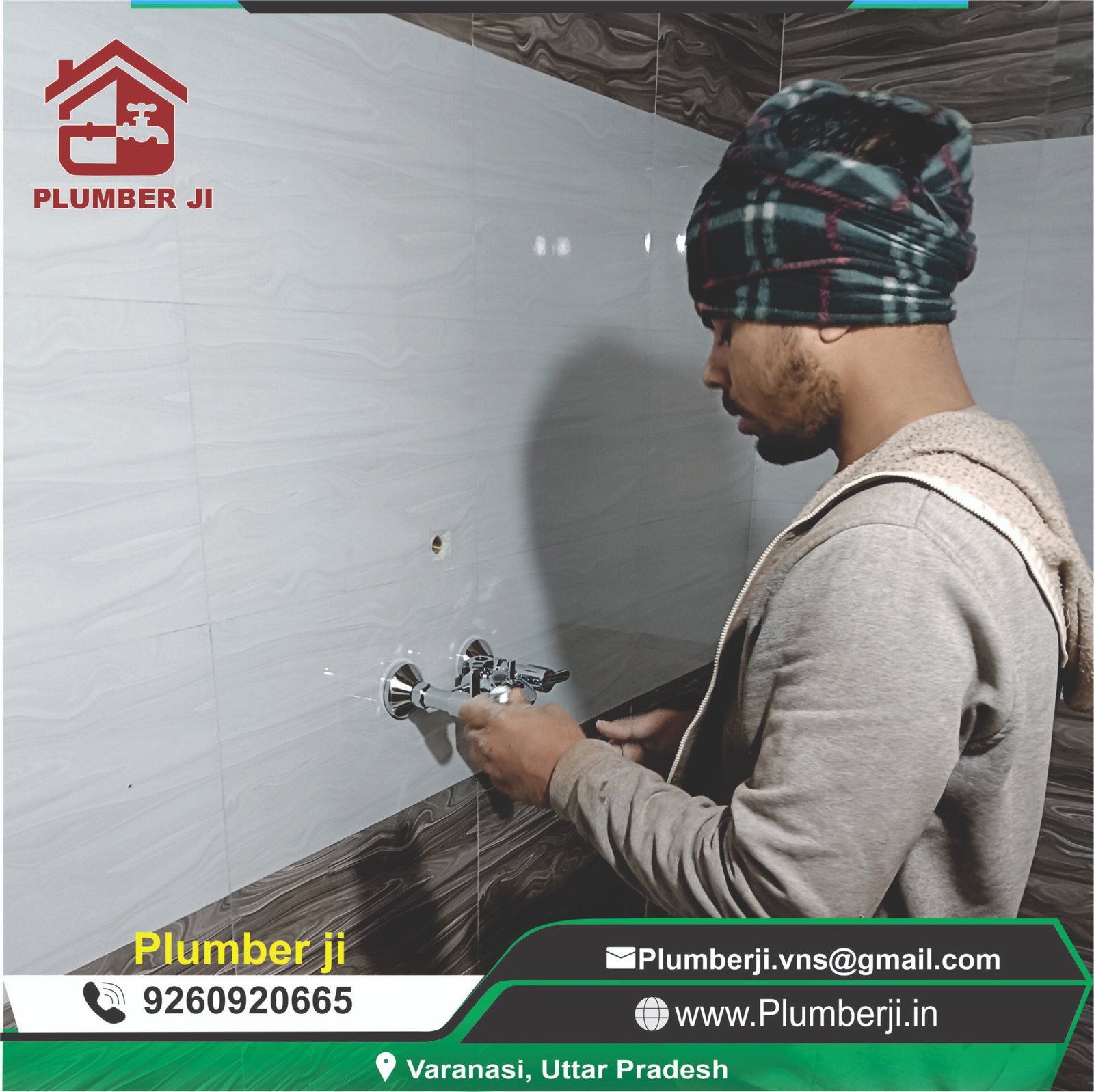 New Bathroom Installation | Shower Wall Mixer Fitting by Plumber Ji