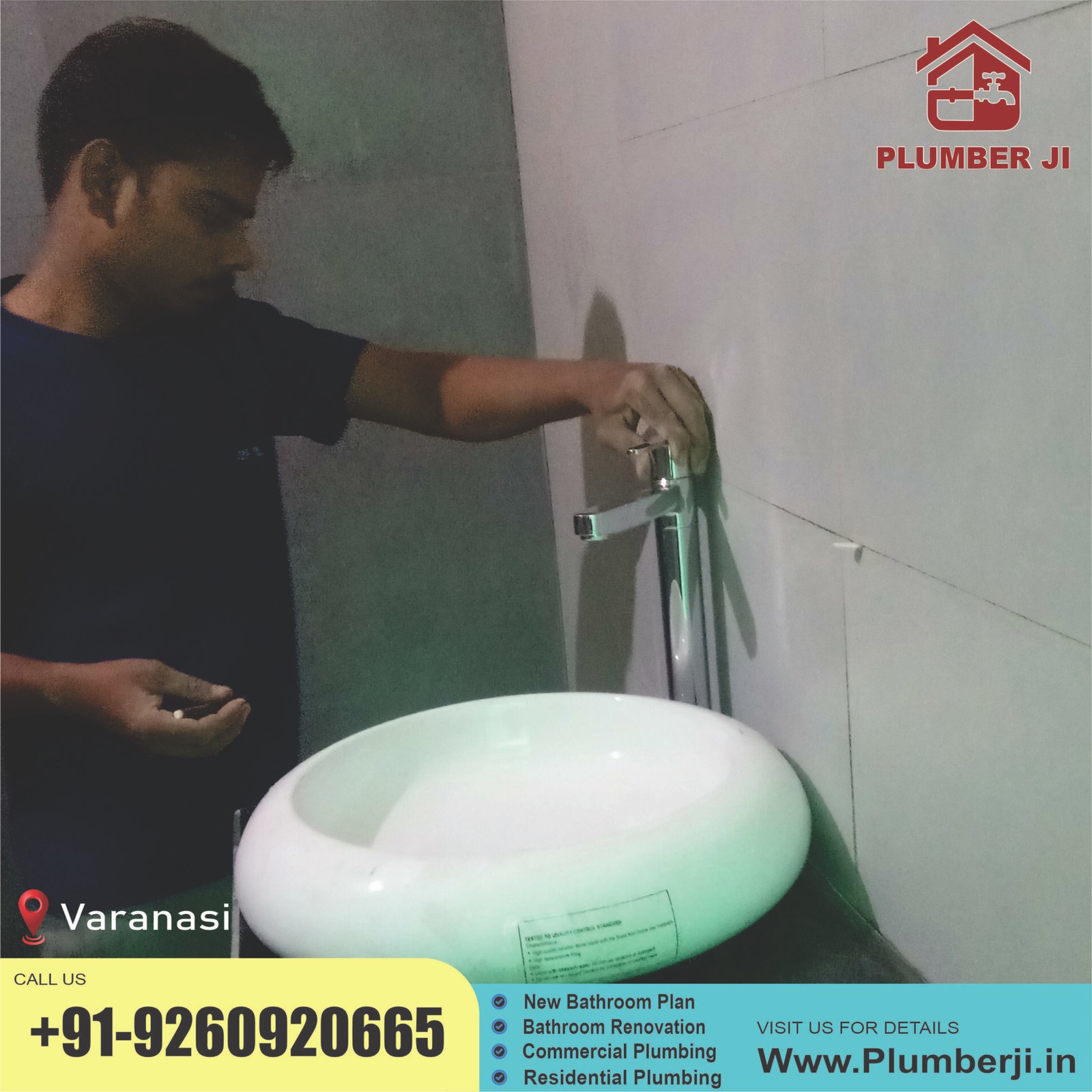 Expert Bathroom Plumbing Services in Varanasi | Plumber Ji