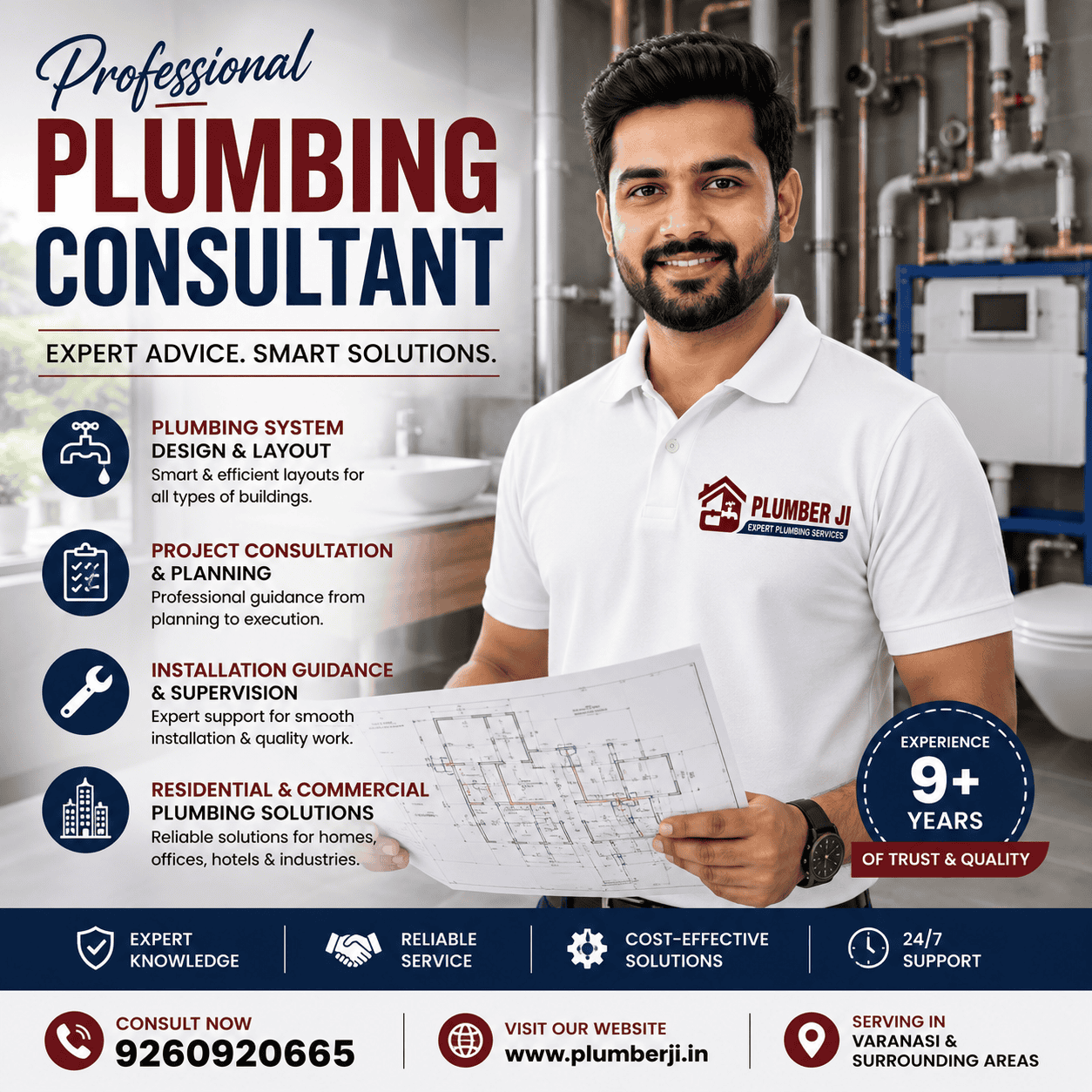Professional Plumbing Consultant in Varanasi | Expert Plumbing Consultation | Plumber Ji