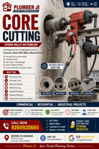 Professional Core Cutting Services in Varanasi | RCC Wall, Concrete & Beam Core Drilling